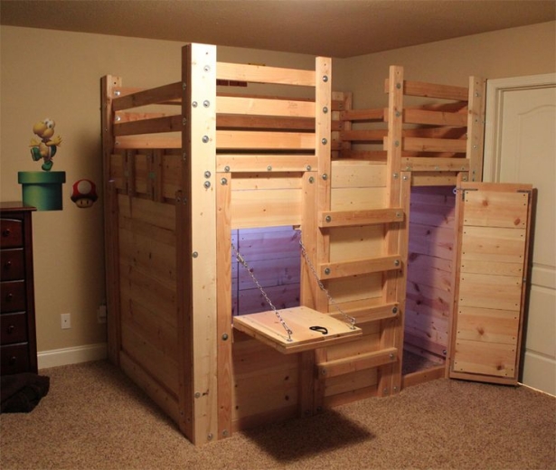 pallet loft bed