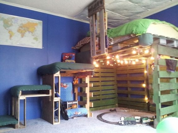 big bunk beds with stairs