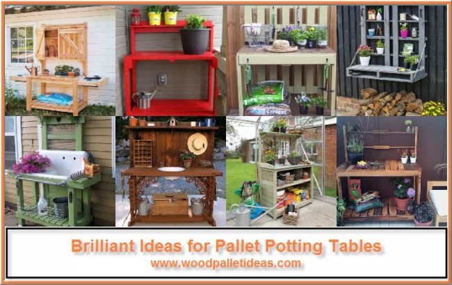 Ideas for pallet potting stations