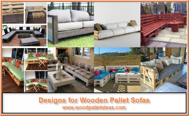 recycled wood pallet sofas