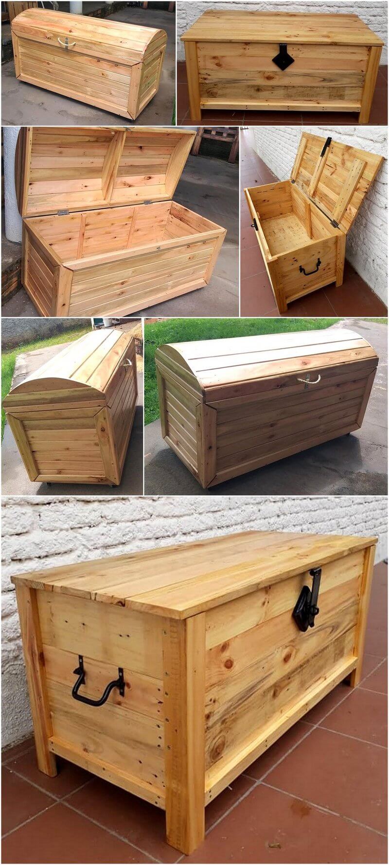 recycled pallet chest