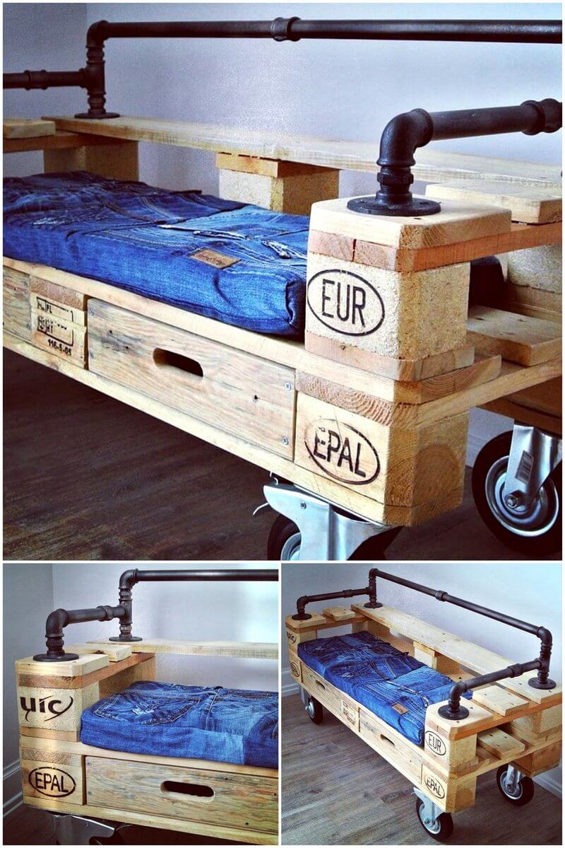 repurposed pallet seat