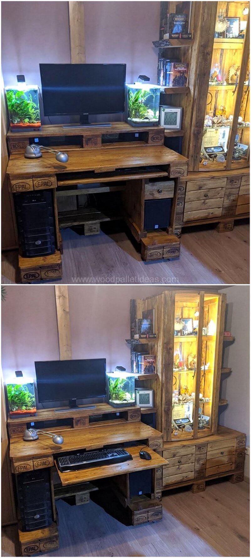 pallet pc desk